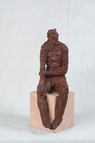 Sitzender, Steinzeug